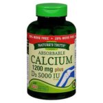 Natures Truth Absorbable Calcium Plus D3 Quick Release Softgels 120 Caps by Natures Truth