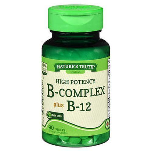 Natures Truth High Potency BComplex plus B12 Tablets 90 Tabs by Natures Truth