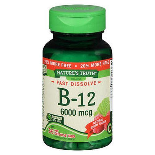 Natures Truth Sublingual B12 Fast Dissolve Tabs Natural Berry Flavor 36 Tabs by Natures Truth