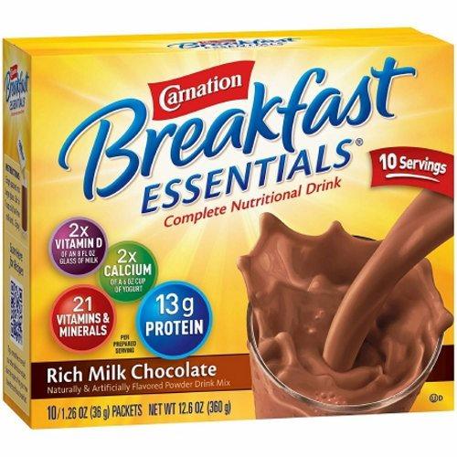 Oral Supplement Breakfast Essentials Rich Milk Chocolate Flavor Case of 60 by Nestle Healthcare Nutrition