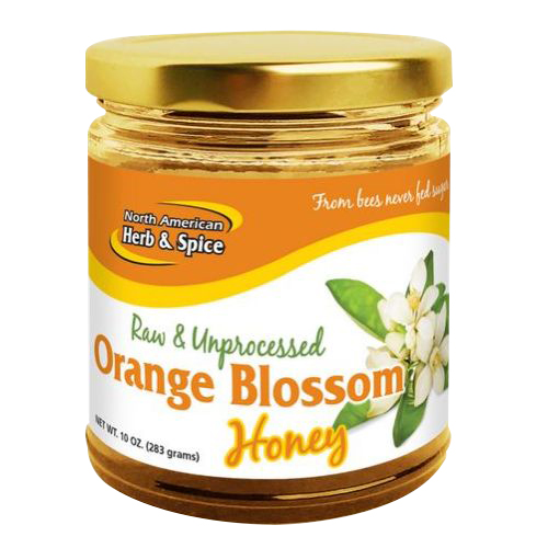Orange Blossom Honey from Neroli Orange Trees 10 Oz by North American Herb & Spice