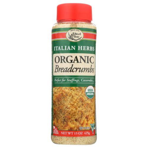 Organic Breadcrumbs Italian Herbs 15 Oz by Edward & Sons
