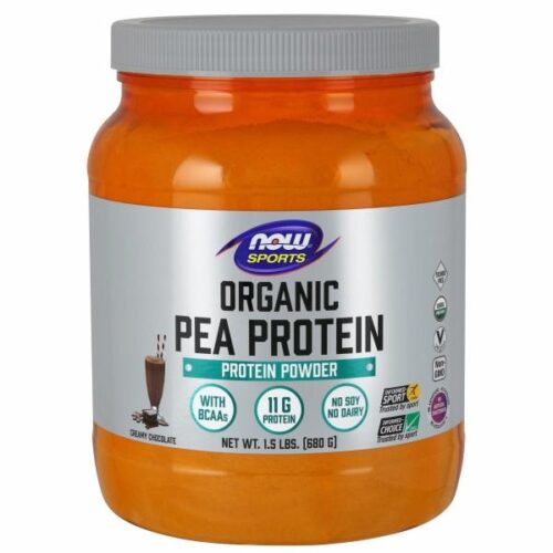Organic Pea Protein Chocolate 1.5 lbs by Now Foods