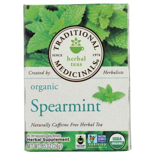 Organic Spearmint Tea 16 Bags by Traditional Medicinals Teas