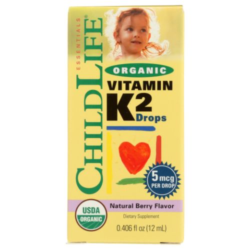 Organic Vitamin K2 Natural Berry 12 ml by Child Life Essentials