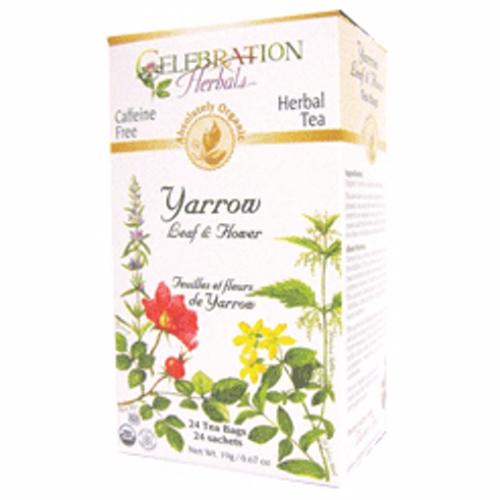 Organic Yarrow Leaf & Flower Tea 24 Bags by Celebration Herbals