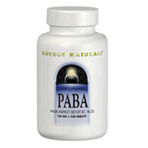 PABA 100 Tabs by Source Naturals