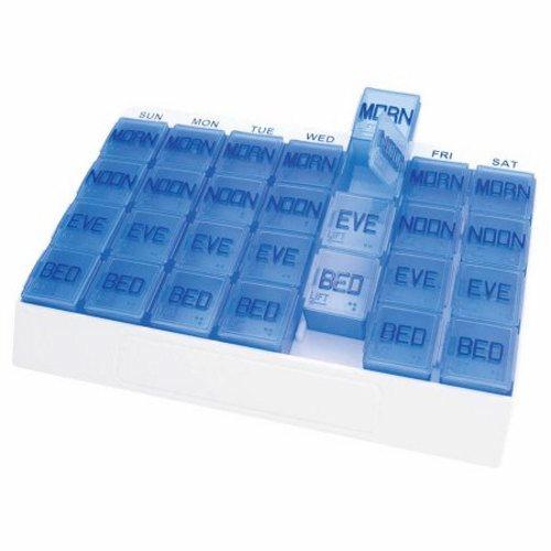 Pill Organizer Medi Tray 7 Day 4 Dose 1 Each by Apex-Carex