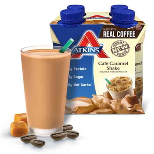 Ready-To-Drink Shakes, Cafe Caramel 4/11 Oz by Atkins