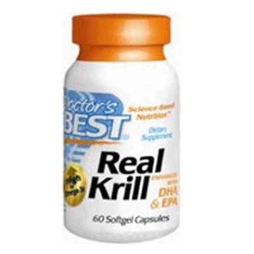 Real Krill Enhanced with DHA & EPA 60 softgels by Doctors Best