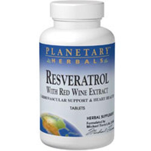 Resveratrol with Red Wine Extract 30 Tabs by Planetary Herbals
