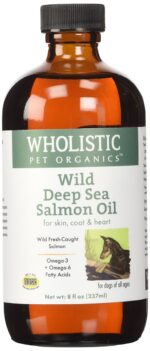 SCTWP29Glass 8 0z Wild Deep Sea Salmon Oil Glass for Dogs