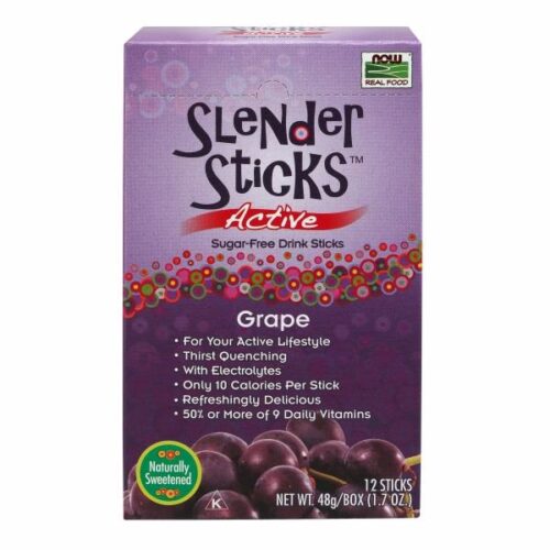 Slender Sticks Active Grape 12 sticks by Now Foods