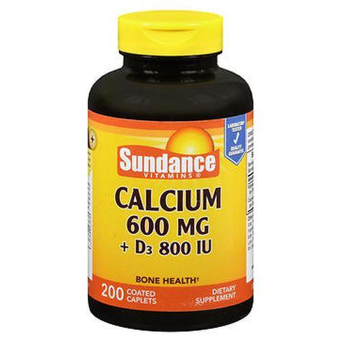 Sundance Calcium + Vitamin D3 Coated Caplets 200 Tabs by Natures Truth
