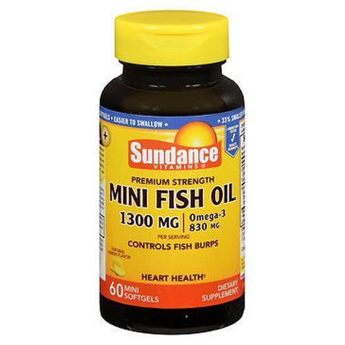 Sundance Vitamins Fish Oil Mini Softgels Natural Lemon Flavor 60 Tabs by Sundance