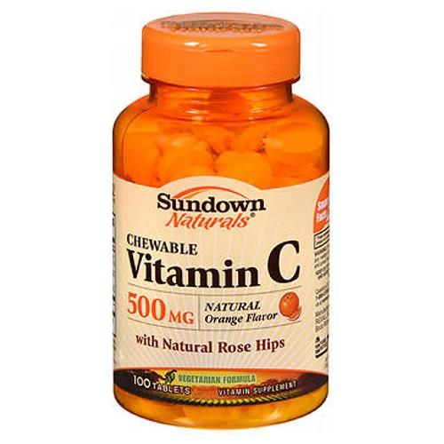 Sundown Naturals Vitamin C With Natural Rose Hips Chewable 100 tabs by Sundown Naturals