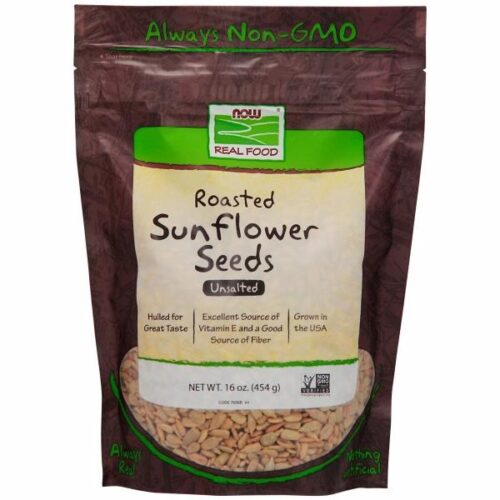 Sunflower Seeds Roasted Unsalted 1 lb by Now Foods