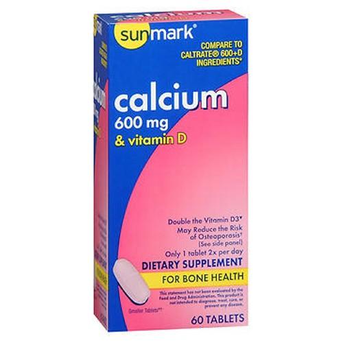 Sunmark Calcium With Vitamin D Tablets 60 Tabs by Sunmark