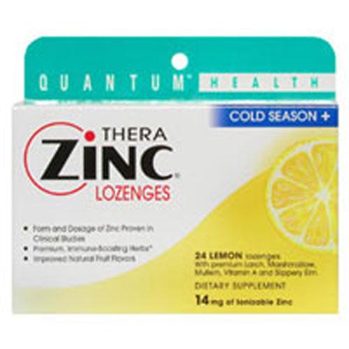 TheraZinc Lozenges Zinz & Lemon, 24 Lozenges by Quantum Health