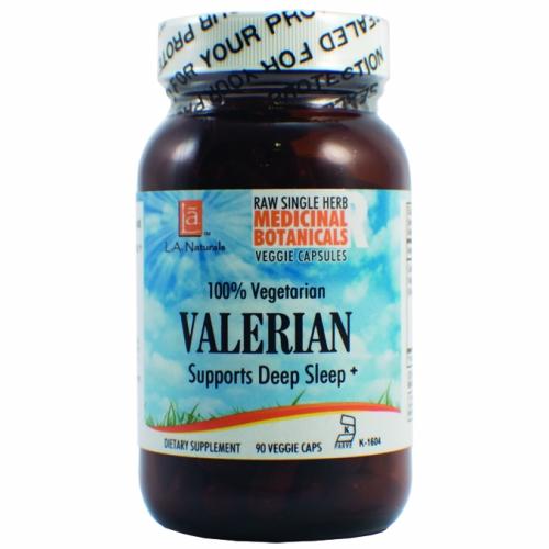 Valerian Raw Herb 90 Veg Caps by L. A .Naturals