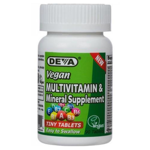 Vegan Tiny Tab Multivitamin & Mineral 90 Tabs by Deva Vegan Vitamins