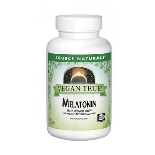 Vegan True Melatonin Orange 60 Tabs by Source Naturals