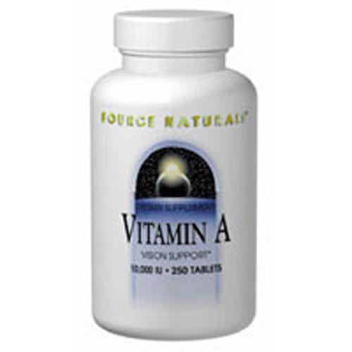 Vitamin A 250 Tabs by Source Naturals