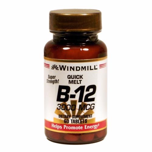 Vitamin B12 60 Tabs by Windmill Health Products