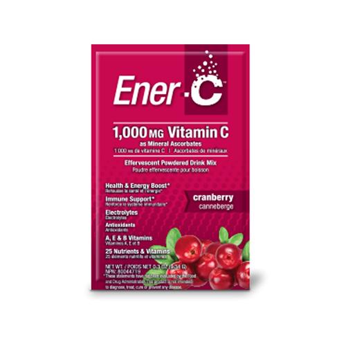 Vitamin C Effervescent Drink Mix Cranberry 30 Count by Ener-C
