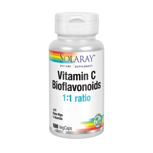 Vitamin C Plus Bioflavanoids 100 Caps by Solaray