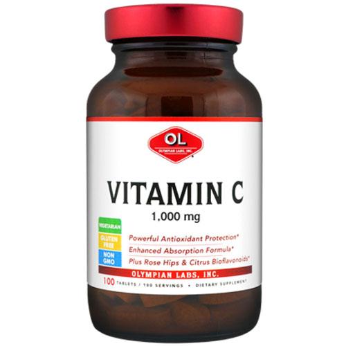 Vitamin C with Rose Hips 100 tabs by Olympian Labs