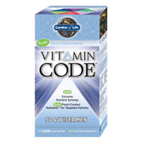 Vitamin Code 50 & Wiser Mens Formula 240 Caps by Garden of Life