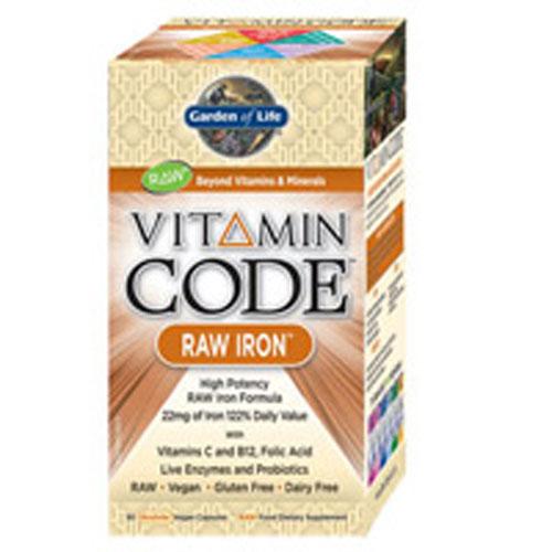 Vitamin Code Raw Iron 30 Caps by Garden of Life