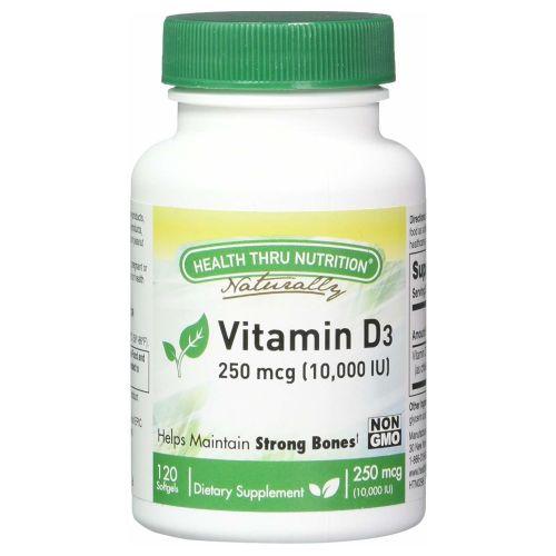 Vitamin D3 120 Softgel by Health Thru Nutrition
