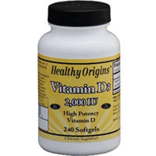 Vitamin D3 240 Soft Gels by Healthy Origins