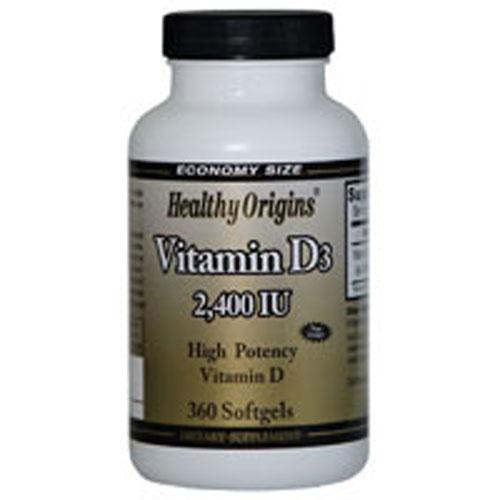 Vitamin D3 2400iu, 360 Sgel by Healthy Origins