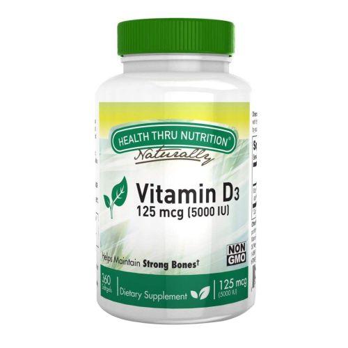 Vitamin D3 360 Softgel by Health Thru Nutrition