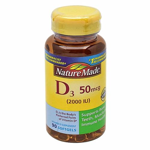 Vitamin D3 90 Softgels by Nature Made