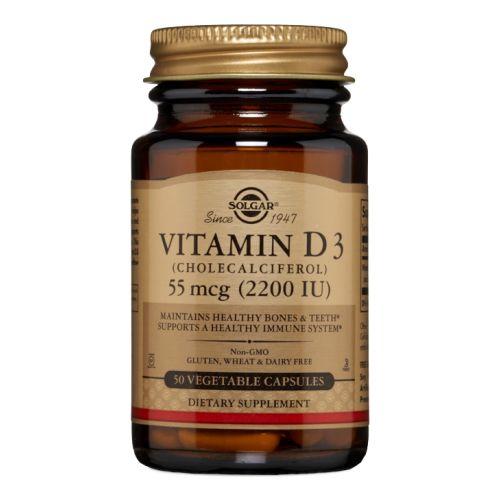 Vitamin D3 (Cholecalciferol) 50 V Caps by Solgar