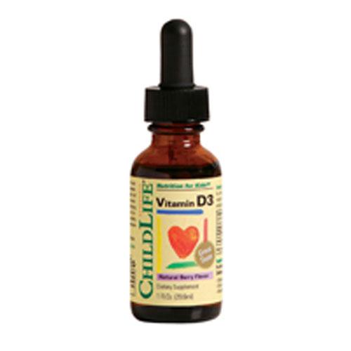 Vitamin D3 Natural Berry Flavor 1 oz by Child Life Essentials