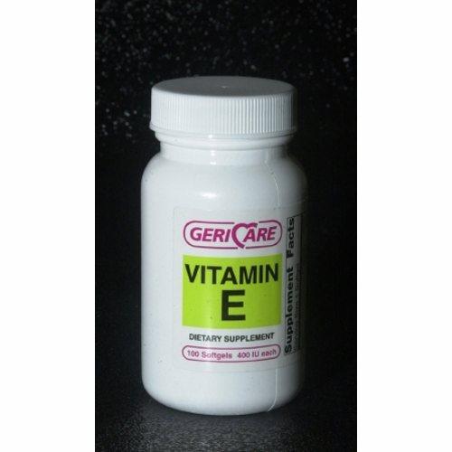 Vitamin Supplement GeriCare Vitamin E 400 IU Strength Softgel 100 per Bottle 100 Softgels by McKesson