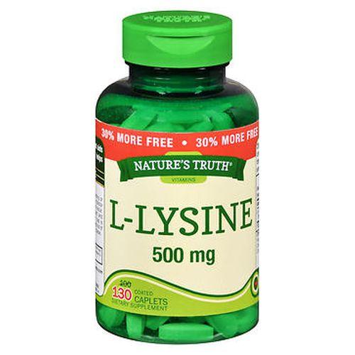 Vitamins LLysine 130 Tabs by Natures Truth