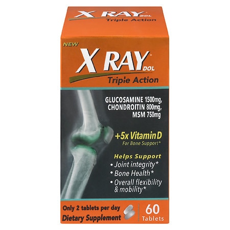 X Ray Dol Triple Action Joint Health Supplement with Vitamin D Tablets - 60.0 ea