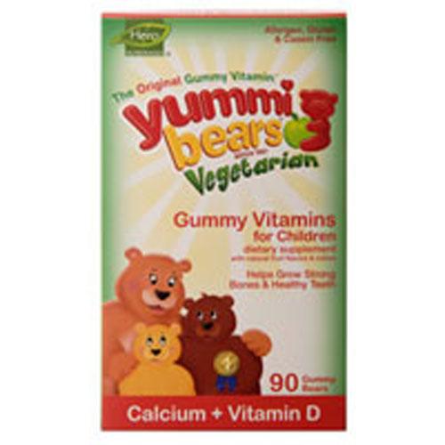 Yummi Bears Vegetarian Calcium Plus Vitamin D3 90 COUNT by Yummi Bears (Hero Nutritional Products)