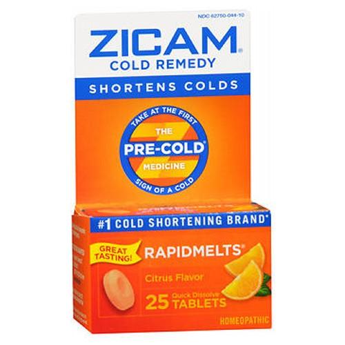 Zicam Cold Remedy Rapidmelts With Vitamin C Citrus 25 tabs by Zicam