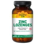 Zinc Lozenges + Vitamin C Cherry Flavor NF 60 Loz by Country Life