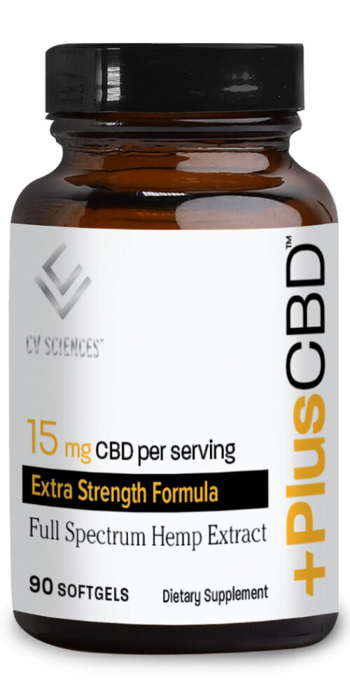 CV Sciences Extra Strength CBD Softgels 15 mg - 90 Softgels