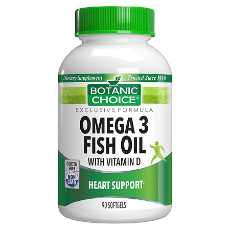Botanic Choice Omega 3 Fish Oil with Vitamin D Softgels - 90.0 ea