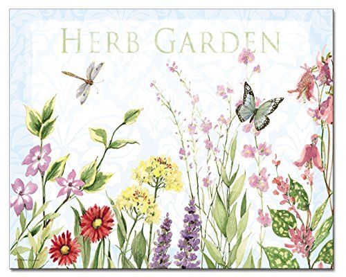 Counter Art CART22379 12 x 15 in. Herb Garden Glass Cutting Board