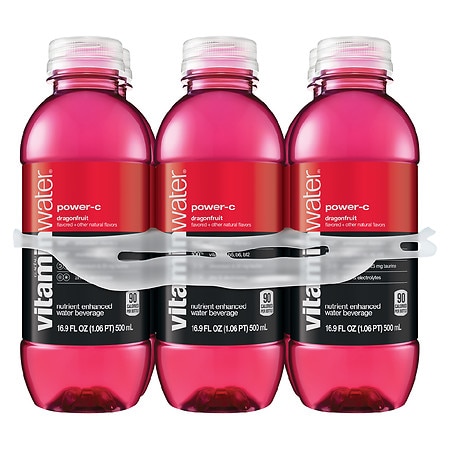 Glaceau Vitaminwater Power-C Dragonfruit Nutrient Enhanced Water Beverage - 16.9 oz x 6 pack